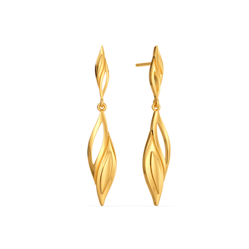 Nod to Ruffles Gold Earrings