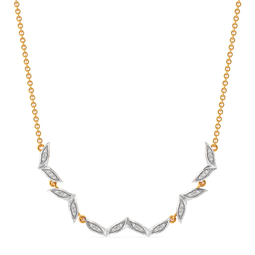 A Touch of Ruffle Diamond Necklaces