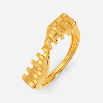 Touch of Intuition Gold Rings