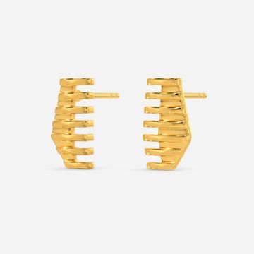 Touch of Intuition Gold Earrings