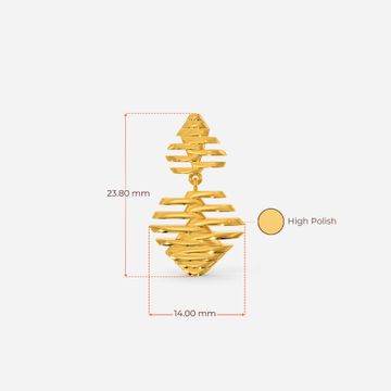 Dream Illusion Gold Earrings