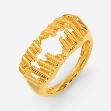 Captivating Surreal Gold Rings