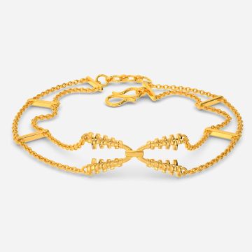 Surreal Harmonica Gold Bracelets