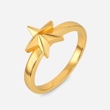 Starry Combat Gold Rings