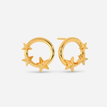 Starship Sojourn Gold Earrings
