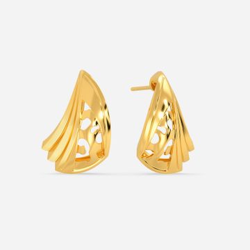 Jungle Cat Gold Earrings