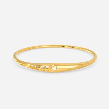 Bold Spotted Gold Bangles