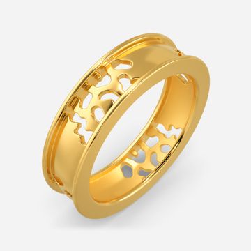 Ferocious Kitty Gold Rings
