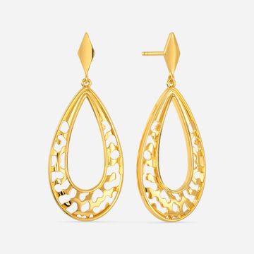 Leopard Spots Gold Earrings