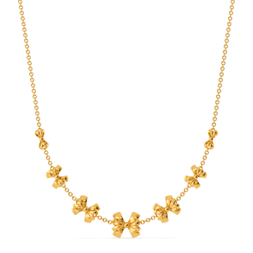 Lavish Knots Gold Necklaces