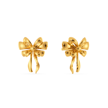 Lavish Knots Gold Earrings