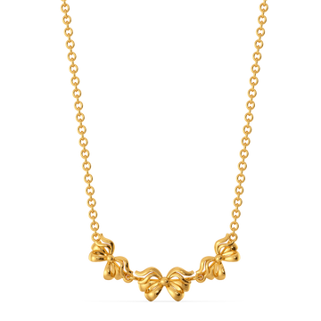 Knotted Trails Gold Necklaces