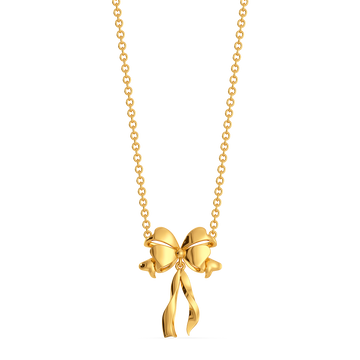 Couture Bow Gold Necklaces