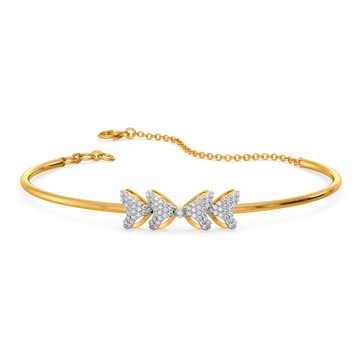 Fanciful Ribbons Diamond Bangles