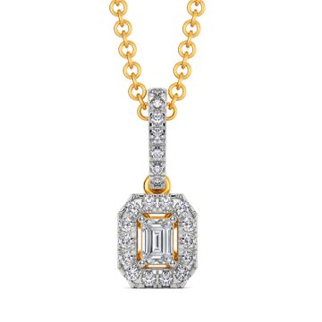 Broad Quad Diamond Pendants