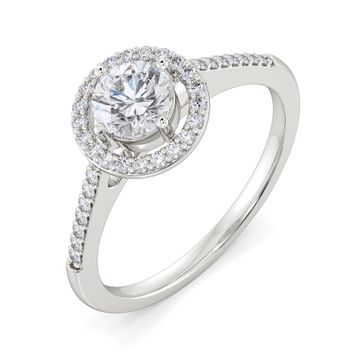 Halo Amour Diamond Rings