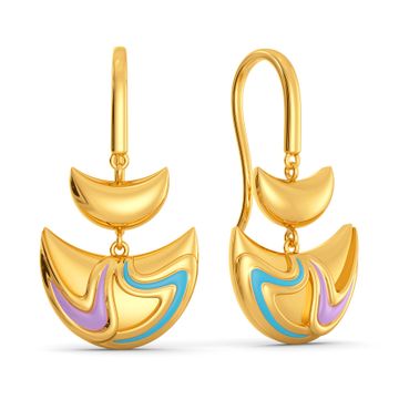 Groovy Glow Gold Earrings