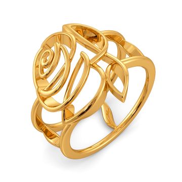 Rose Rules Gold Rings