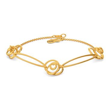 Rose Twined Gold Bracelets