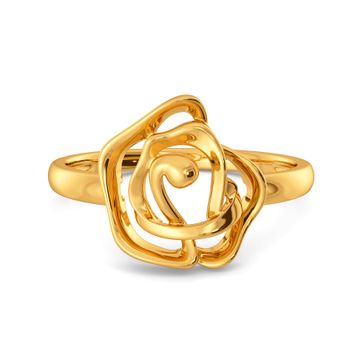 Gothic Roses Gold Rings