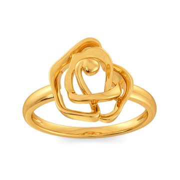 Gothic Roses Gold Rings