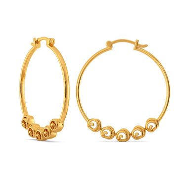 Twirl A Rose Gold Earrings