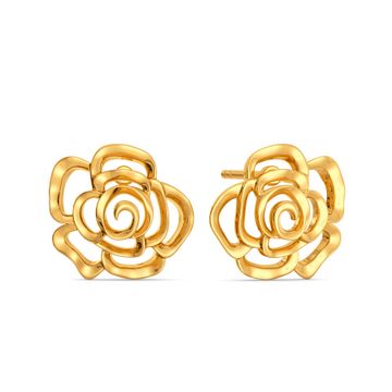 Blooming Florals Gold Earrings
