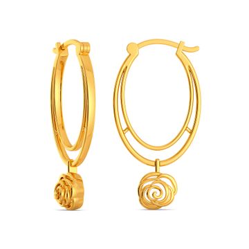 Blazing Blossom Gold Earrings