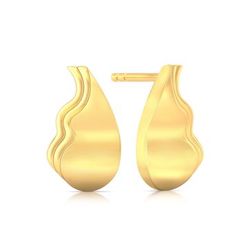 New Wave Gold Earrings
