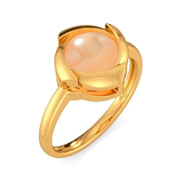Peach Palette Gemstone Rings