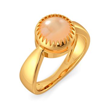 Peach Pop Gemstone Rings