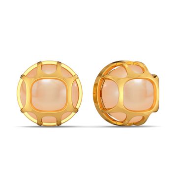 My Kinda Peach Gemstone Earrings