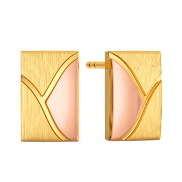 Conquer N Chic Gold Earrings