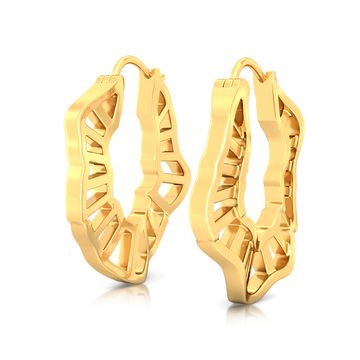 Ripple Effect Gold Earrings