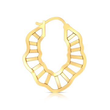 Ripple Effect Gold Earrings