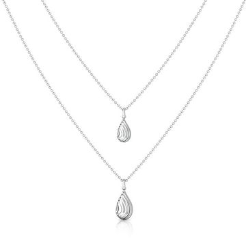 Lateral Lattice Gold Necklaces