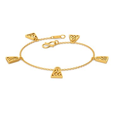Swerve Curve Gold Bracelets