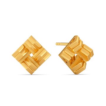 Strong N Smart Gold Earrings