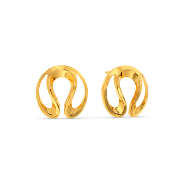 Supersize Your Style Gold Earrings