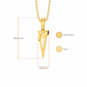 Femme Fiery Gold Pendants