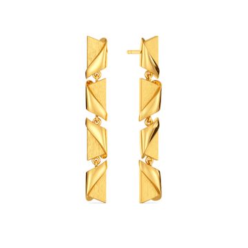 Elevated Edge Gold Earrings
