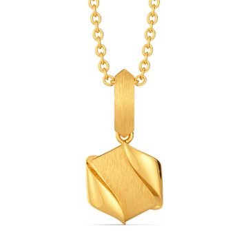 Elevated Edge Gold Pendants