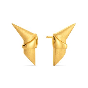 Strictly Business Gold Stud Earring