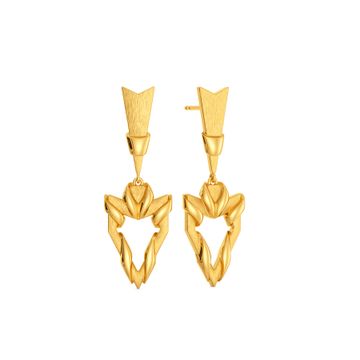 Damsel in Charge Gold Earrings