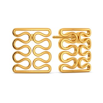 Knit Lit Gold Earrings