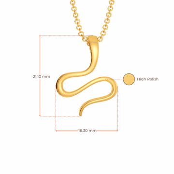Knit Bit Gold Pendants