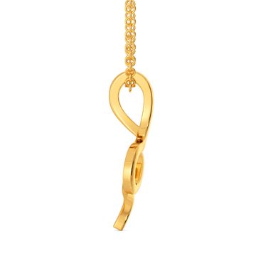 Knit Bit Gold Pendants