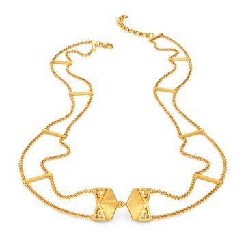Vintage Splice Gold Necklaces