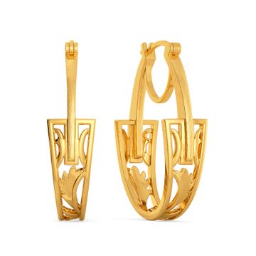 Victorian Collar Gold Earrings