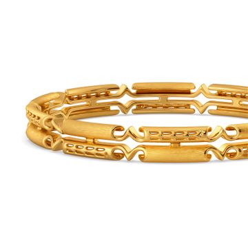 Lapel Labels Gold Bangles